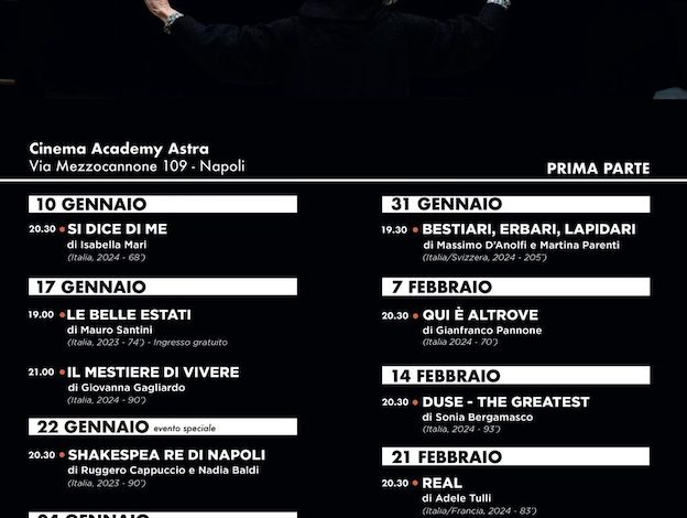 AstraDoc, gli omaggi letterari a Pavese, Duse e Shakespeare. Film e ospiti della rassegna di cinema nel cuore di Napoli