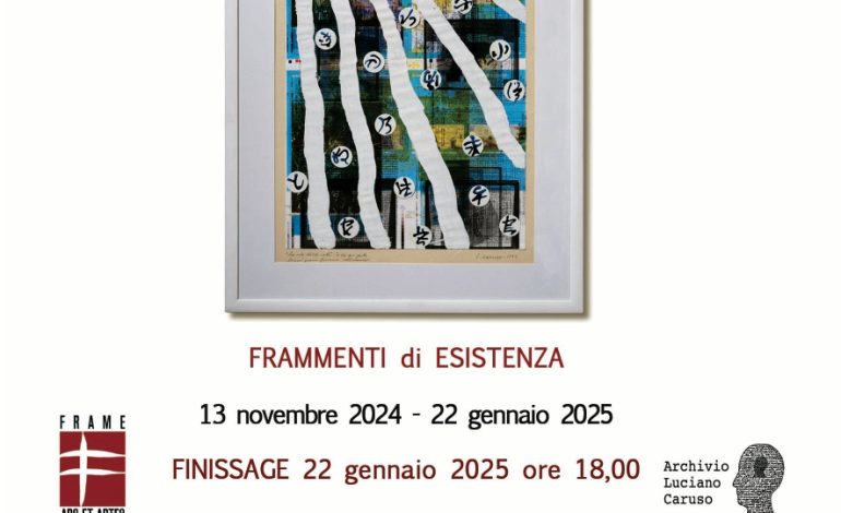 Mercoledì 22 gennaio, alle ore 18:00 alla Galleria FrameArsArtea, Corso Vittorio Emanuele 525