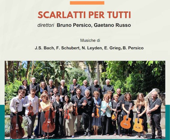 Sabato 14 Giugno ore 19:00 Largo San Marcellino 10 – Concerto della Scarlatti per Tutti