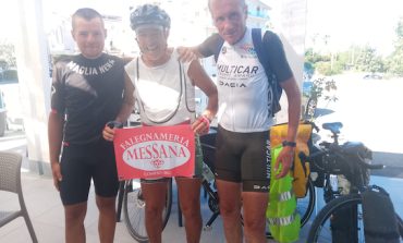 Approda in Campania il viaggio cicloturistico di Dino Naglieri e Leonardo Cavazzi