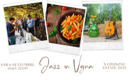 "JAZZ IN VIGNA" Sesto appuntamento dei Quartieri Jazz presso il Gruccione - Sabato 6 Settembre ore 21:00