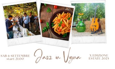 "JAZZ IN VIGNA" Sesto appuntamento dei Quartieri Jazz presso il Gruccione - Sabato 6 Settembre ore 21:00