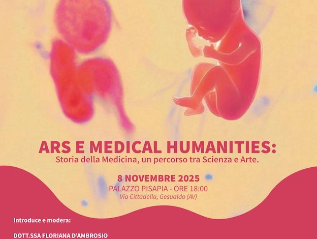 "Ars e Medical Humanities" - Scienza ed arte si incontrano l'8 Novembre a Palazzo Pisapia di Gesualdo