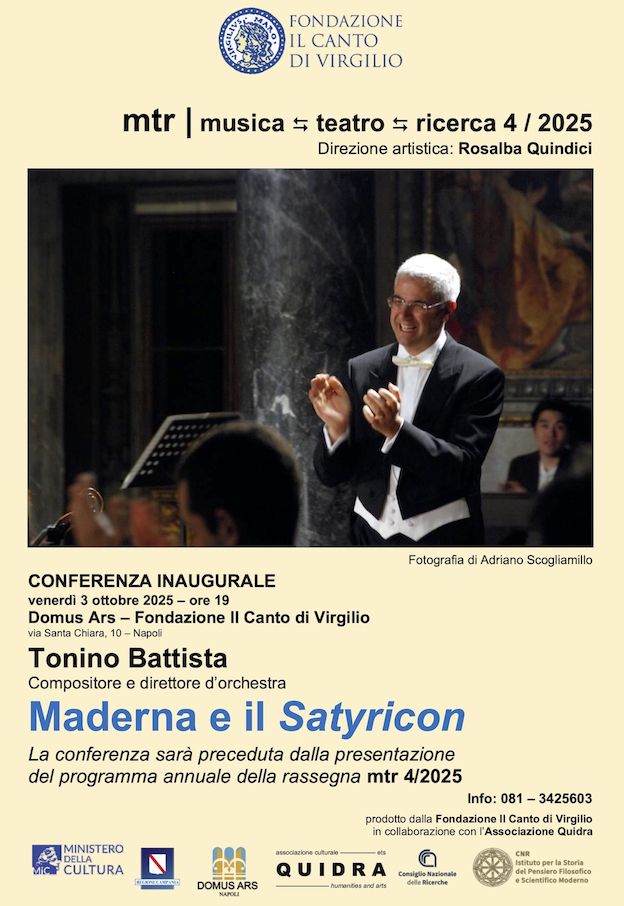 MTR musica - Teatro - ricerca Venerdì 3 Ottobre a Napoli IV^ rassegna